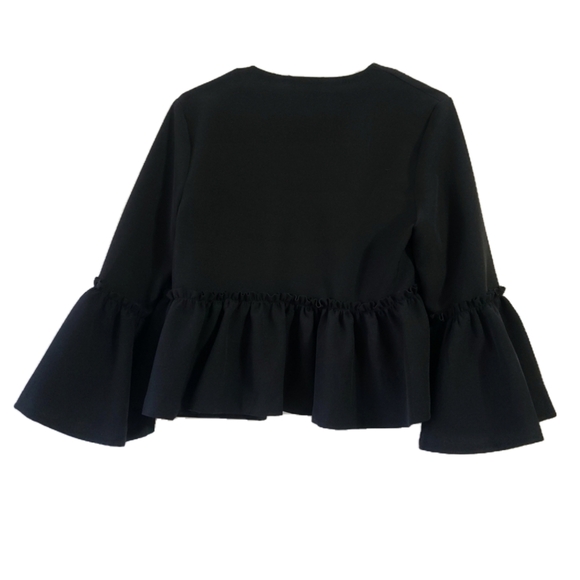 Ina Black Cape Jacket - Picture 2 of 4